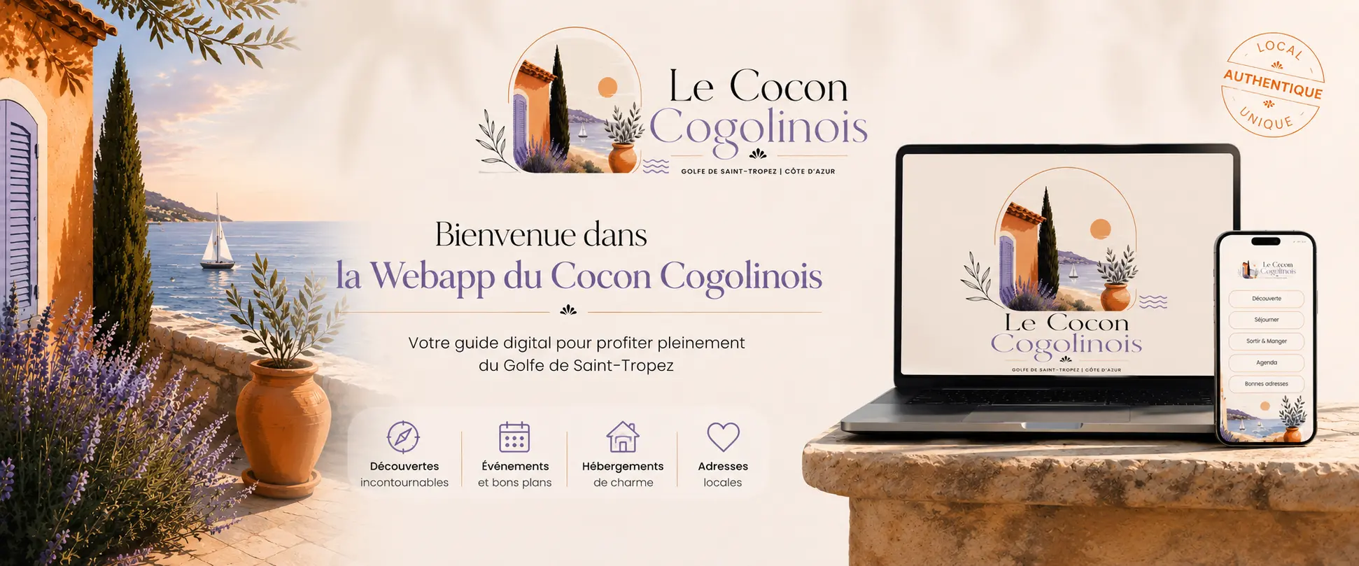 Web app privée location logement - Cocon Cogolinois